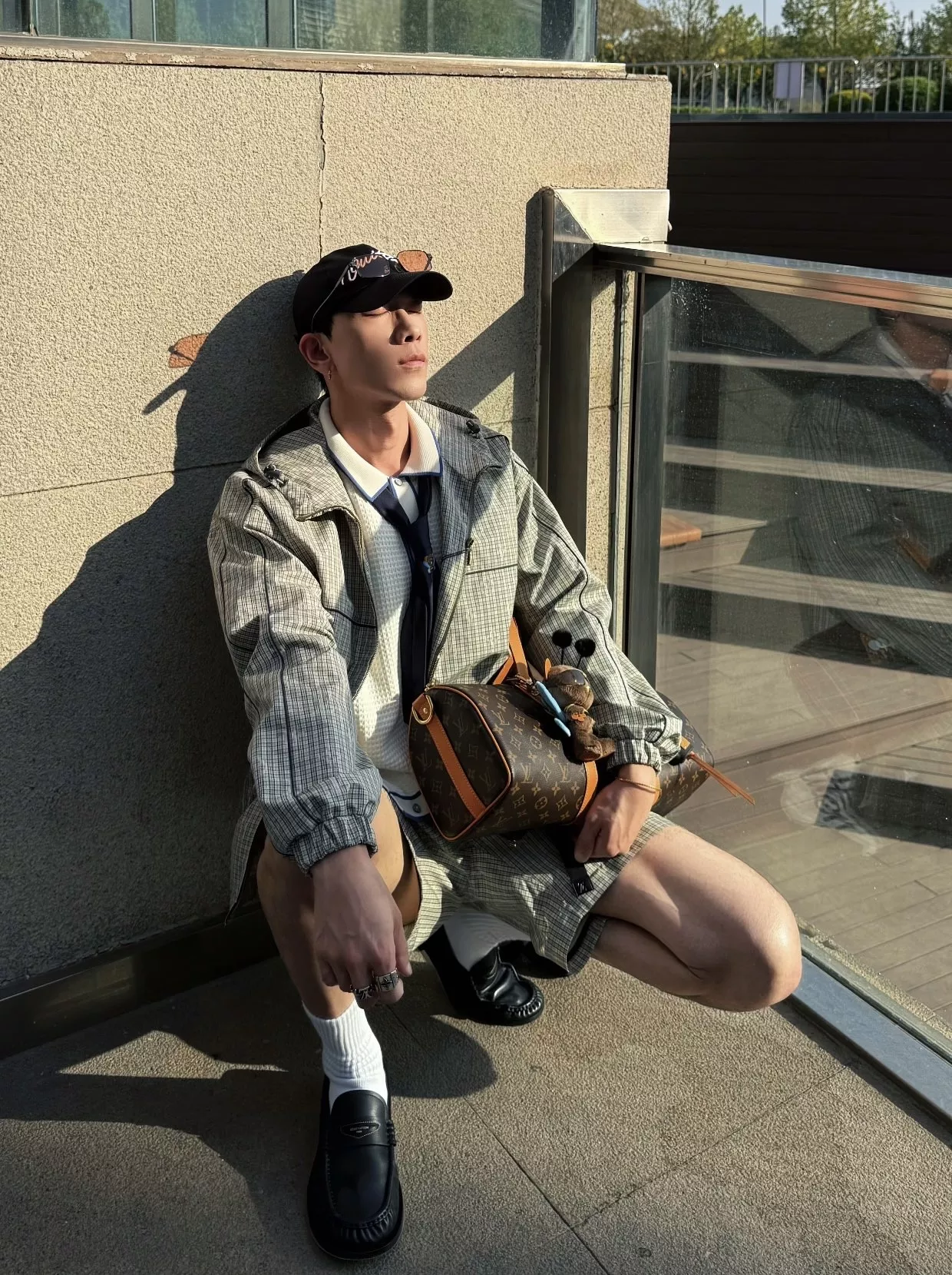 루이비통 모노그램 다미에 후드 방풍 집업 재킷 상세 이미지 87