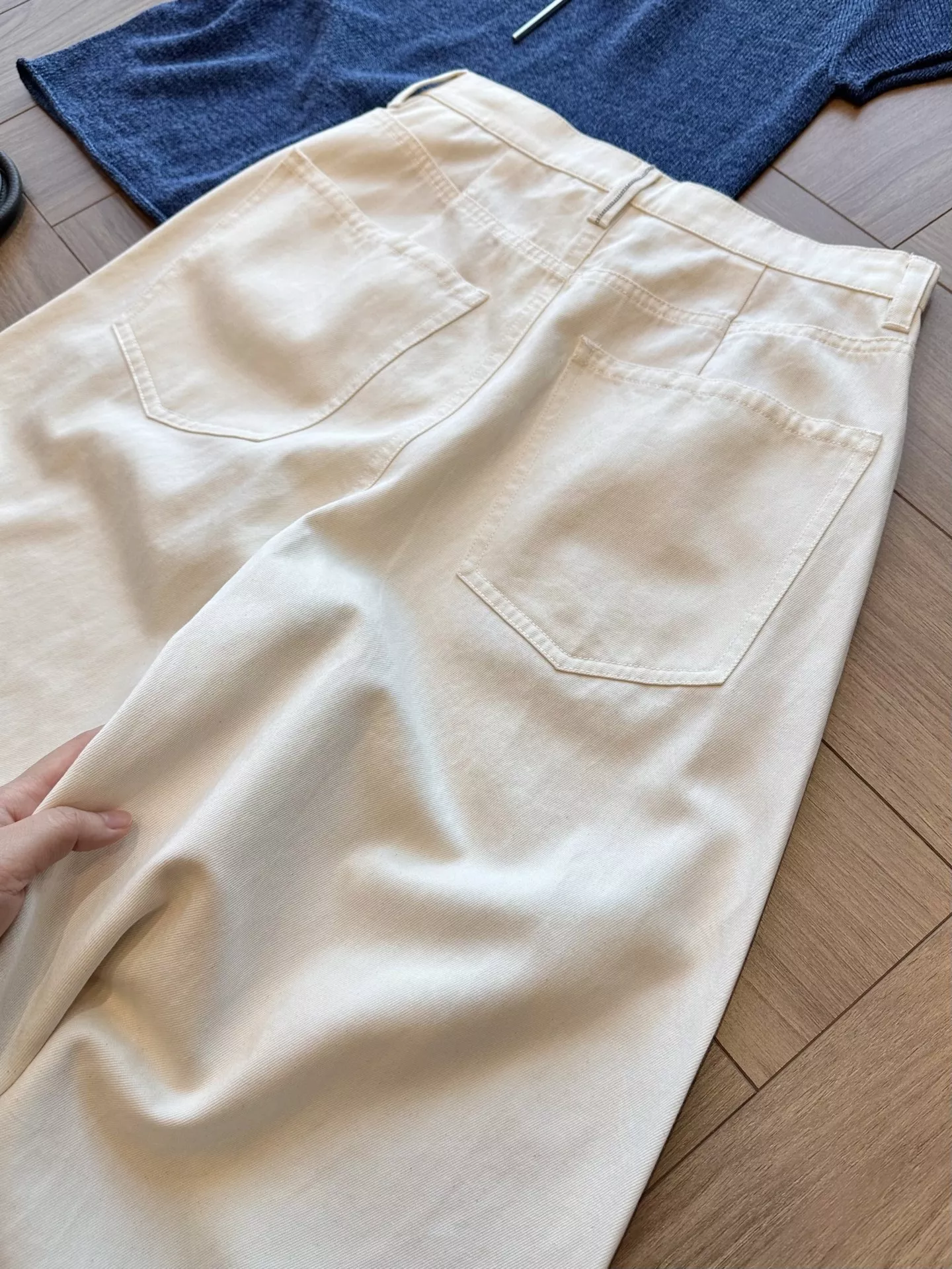 브루넬로쿠치넬리 쿨링 코튼 라이오셀 블렌드 커브드 와이드 팬츠 상세 이미지 40