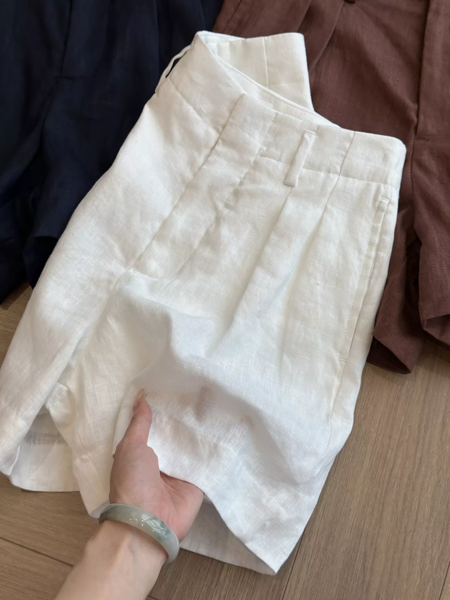 로로피아나 린넨 투턱 버뮤다 하프 팬츠 상세 이미지 46