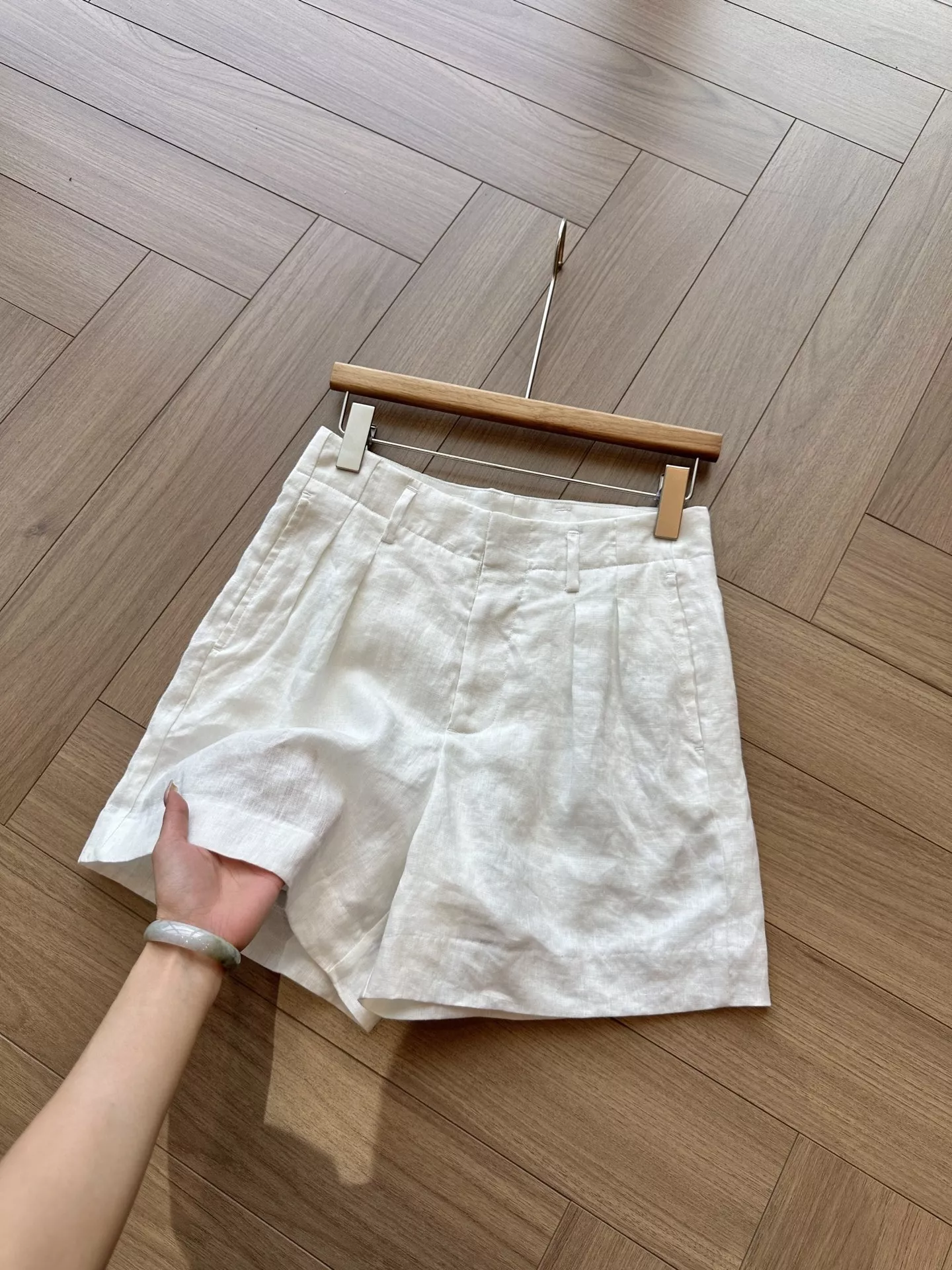 로로피아나 린넨 투턱 버뮤다 하프 팬츠 상세 이미지 13