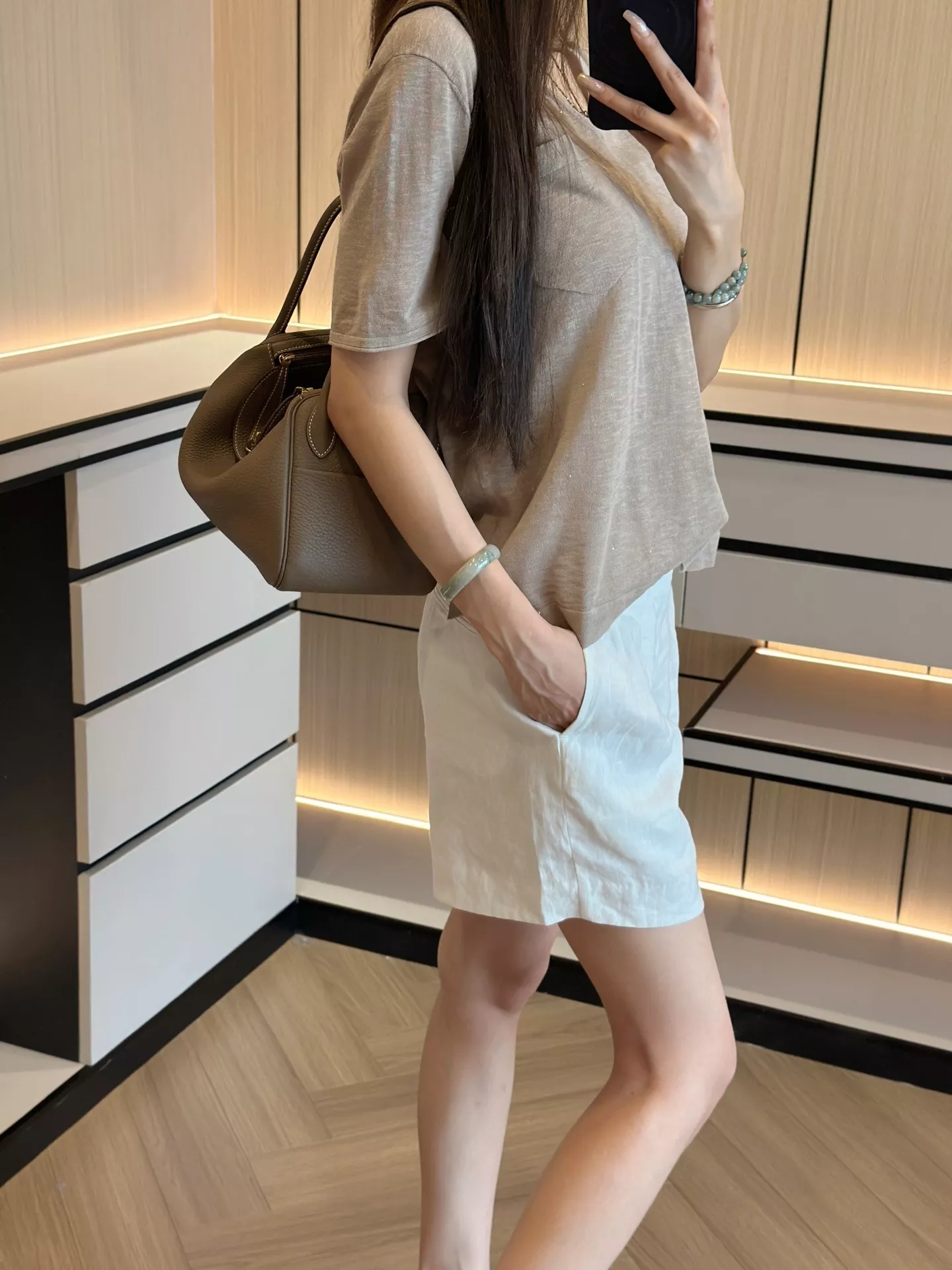 로로피아나 린넨 투턱 버뮤다 하프 팬츠 상세 이미지 85
