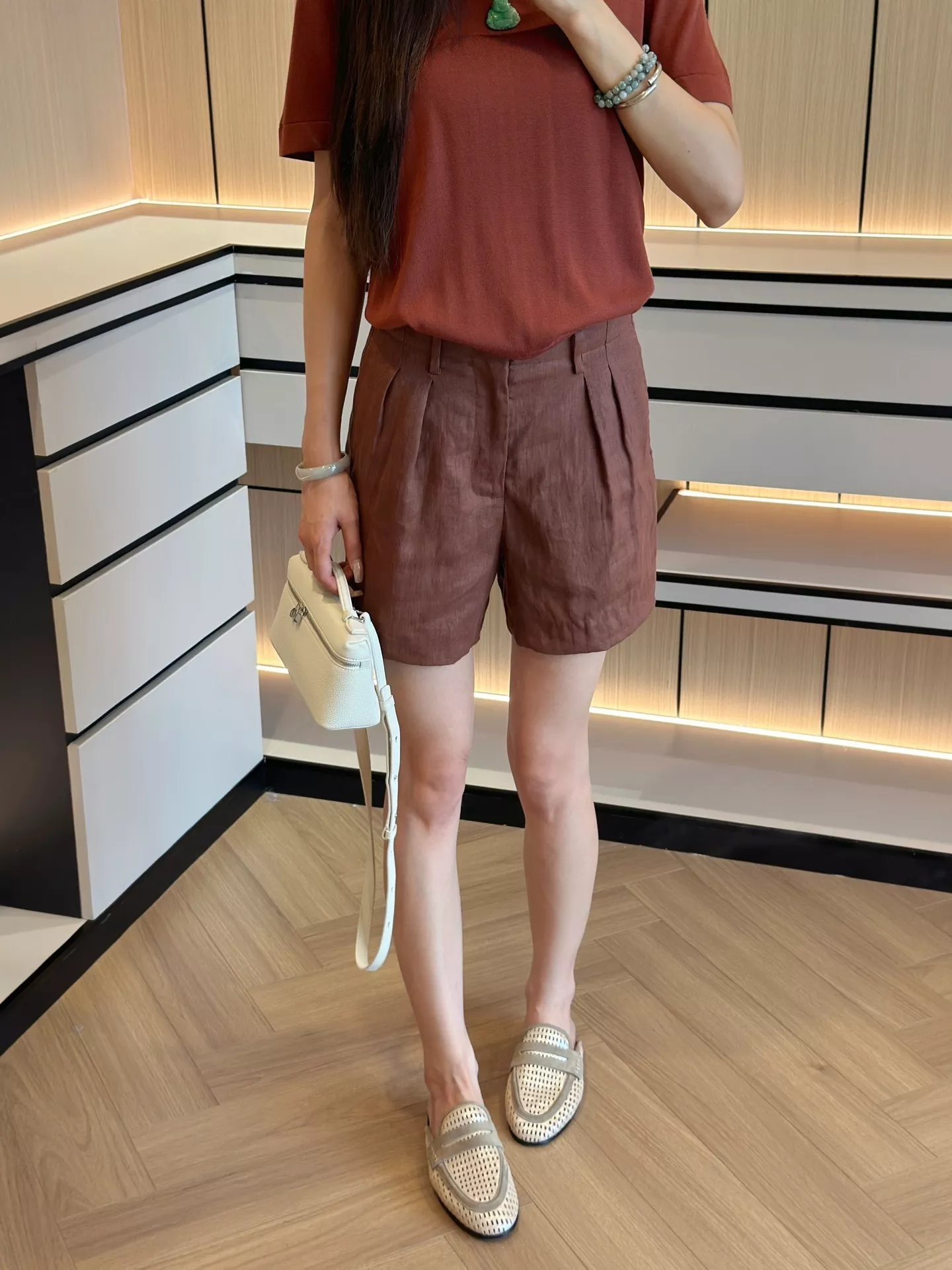 로로피아나 린넨 투턱 버뮤다 하프 팬츠 상세 이미지 98