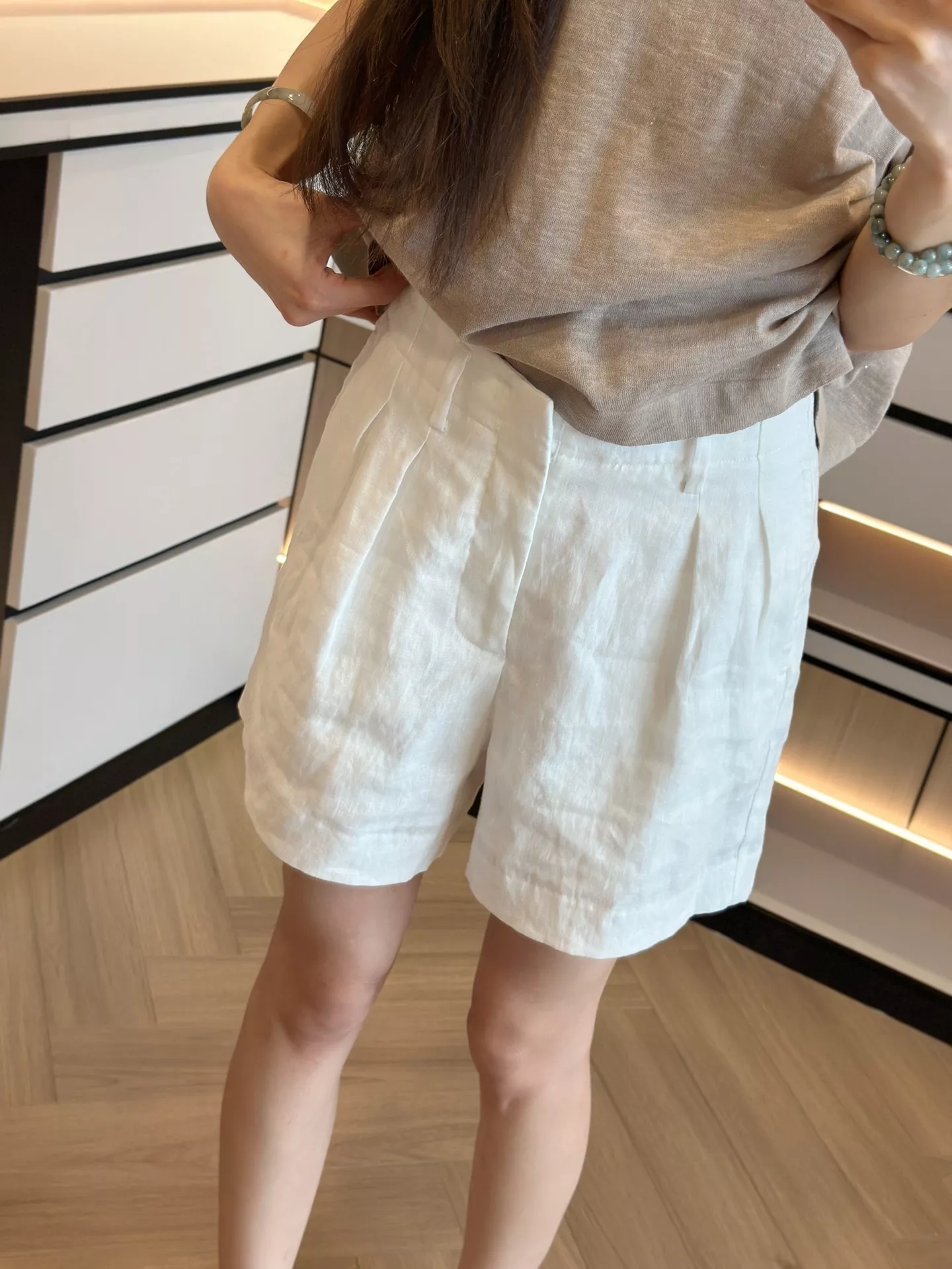 로로피아나 린넨 투턱 버뮤다 하프 팬츠 상세 이미지 84