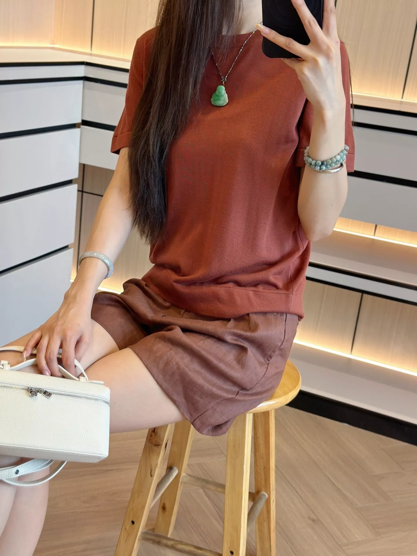 로로피아나 린넨 투턱 버뮤다 하프 팬츠 상세 이미지 99