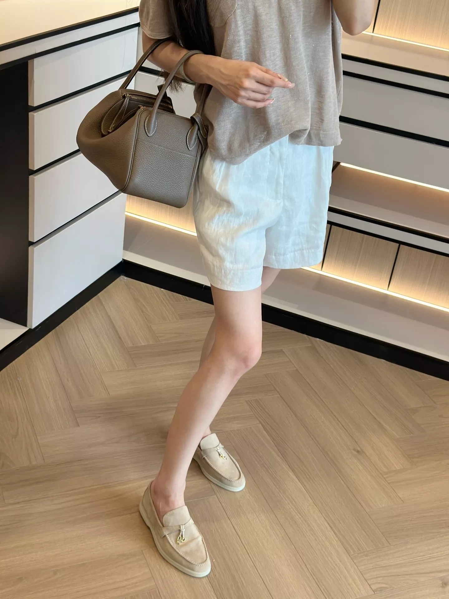 로로피아나 린넨 투턱 버뮤다 하프 팬츠 상세 이미지 86