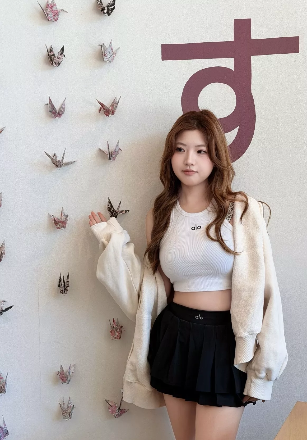알로요가 더블 플리츠 아시아핏 테니스 미니 스커트 상세 이미지 80