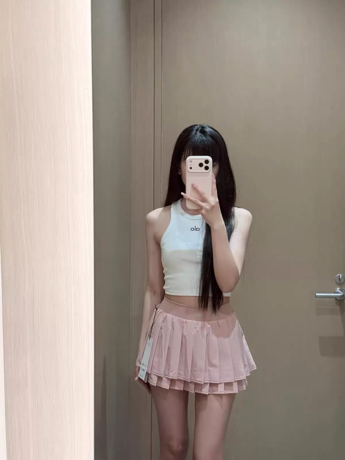 알로요가 더블 플리츠 아시아핏 테니스 미니 스커트 상세 이미지 85