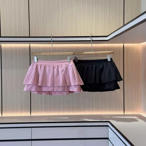 알로요가 더블 플리츠 아시아핏 테니스 미니 스커트