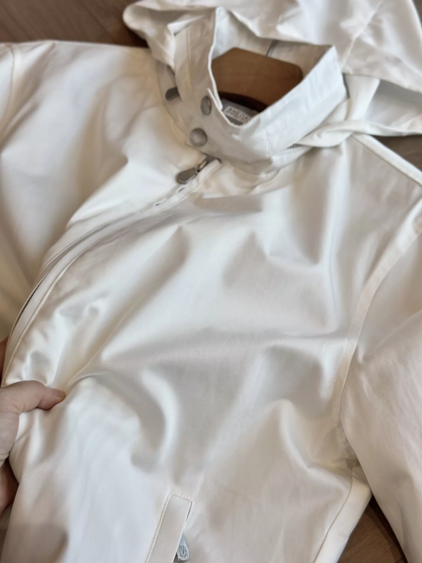 브루넬로쿠치넬리 하링턴 스탠드칼라 히든후드 집업 재킷 상세 이미지 31