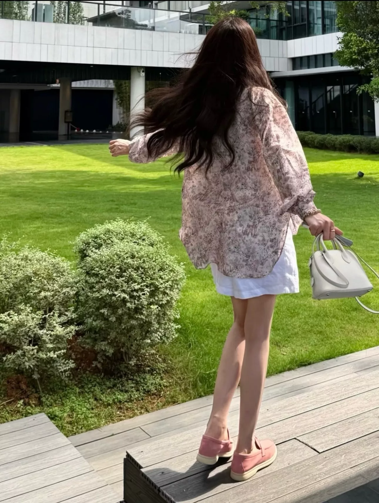 디올 빈티지 플로럴 프린트 실크 코튼 긴소매 셔츠 상세 이미지 10