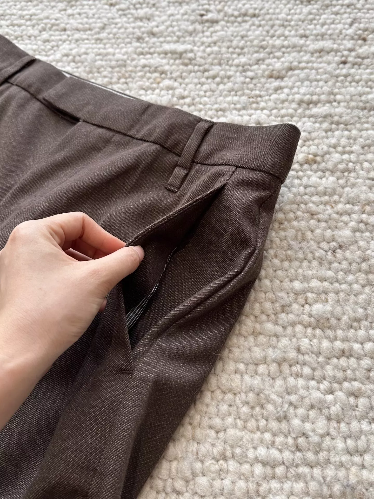 브루넬로쿠치넬리 와이드핏 울실크 블렌드 슬랙스 팬츠 상세 이미지 38