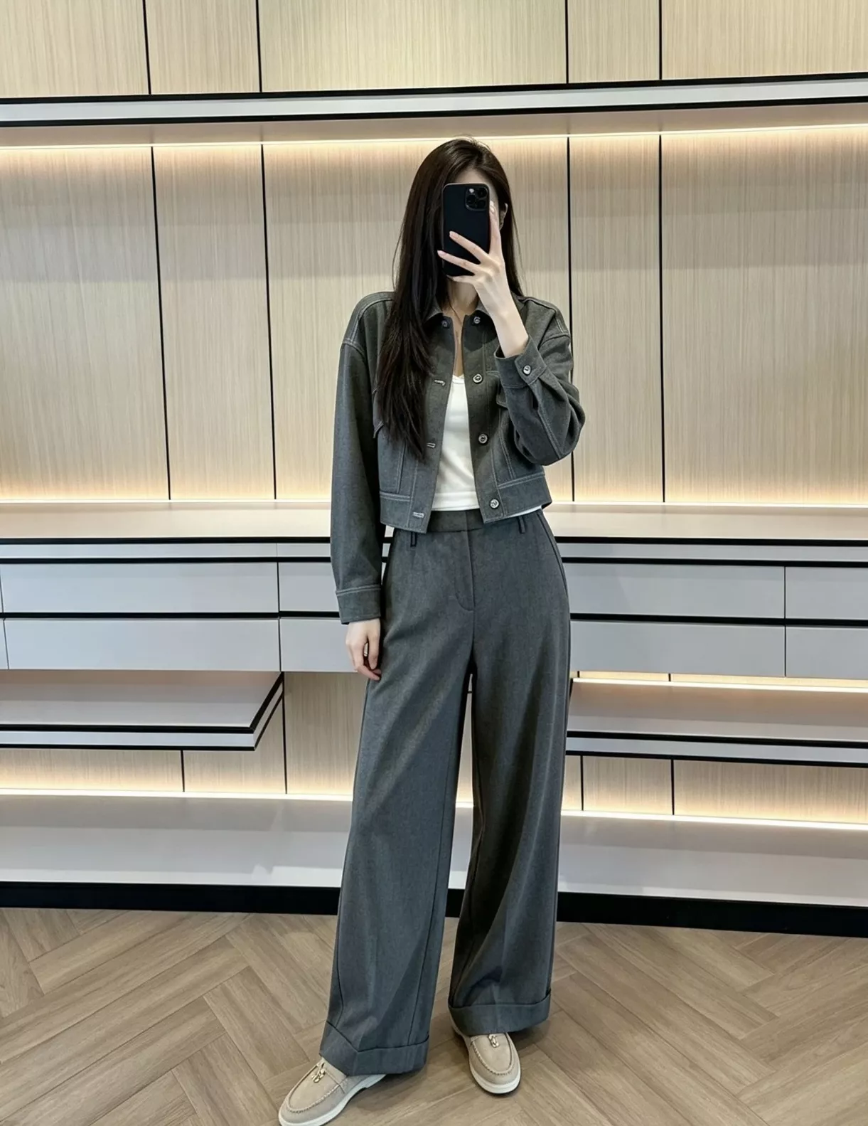 브루넬로쿠치넬리 와이드핏 울실크 블렌드 슬랙스 팬츠 상세 이미지 82