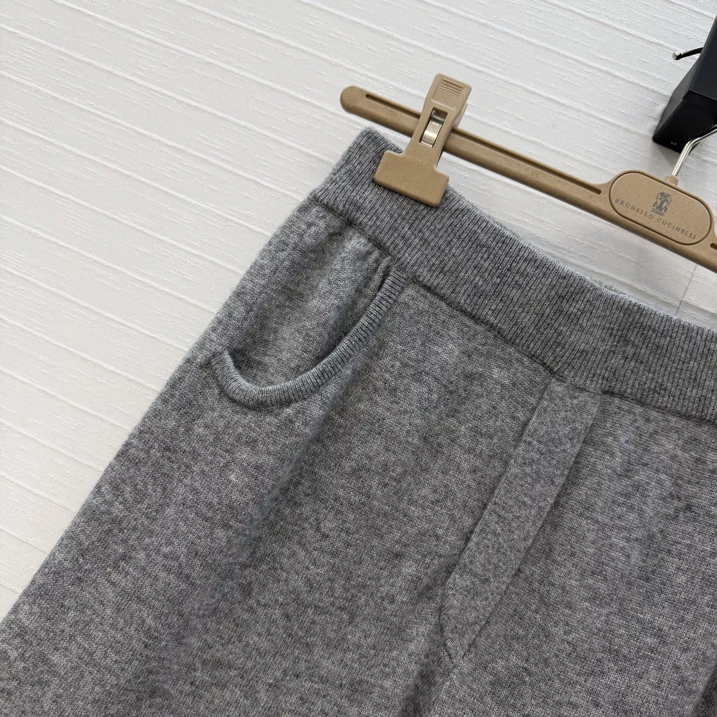브루넬로쿠치넬리 캐시미어 블렌드 와이드 크롭 팬츠 상세 이미지 3