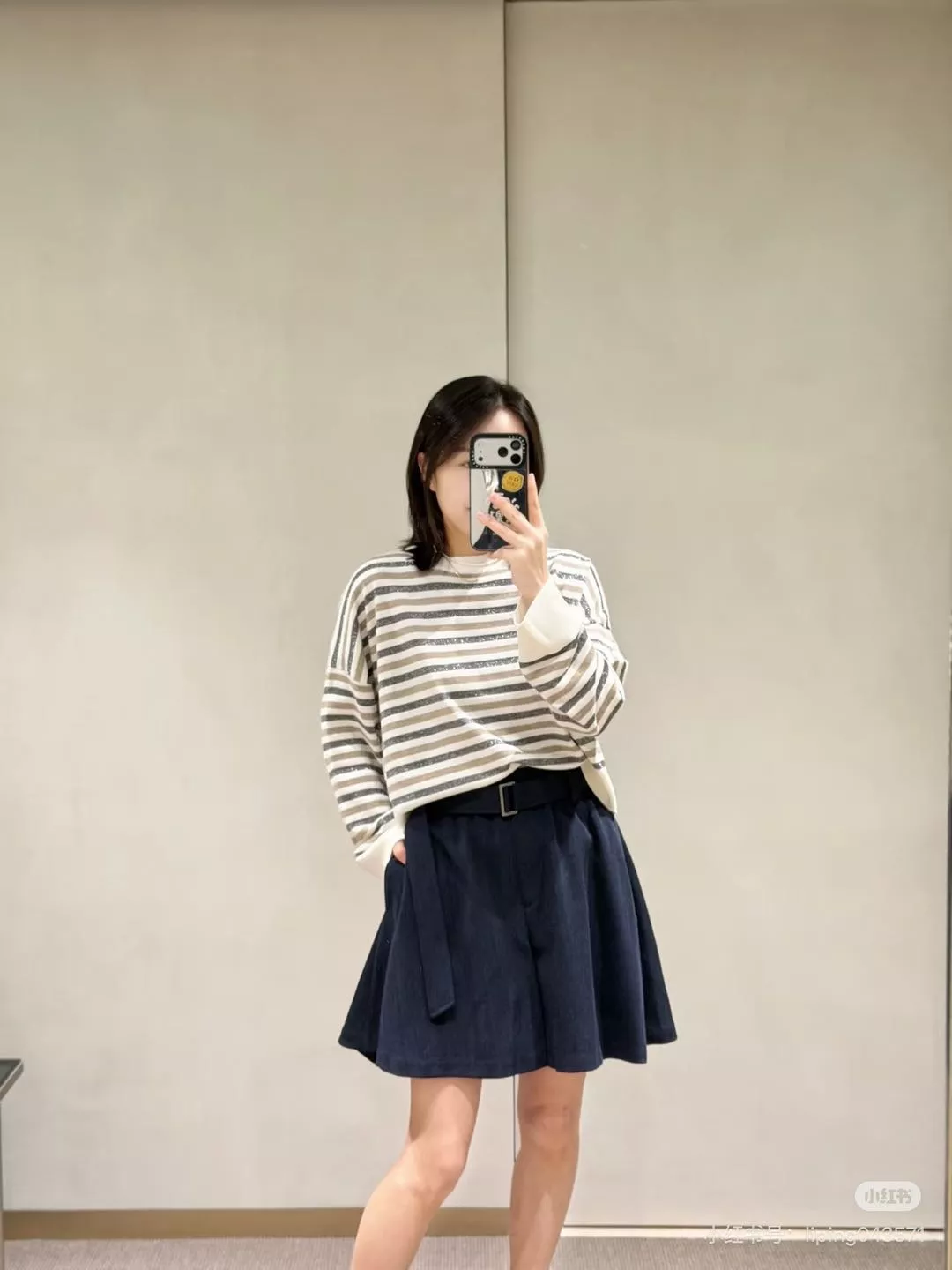 브루넬로쿠치넬리 헤링본 A라인 팬츠 스커트 상세 이미지 10