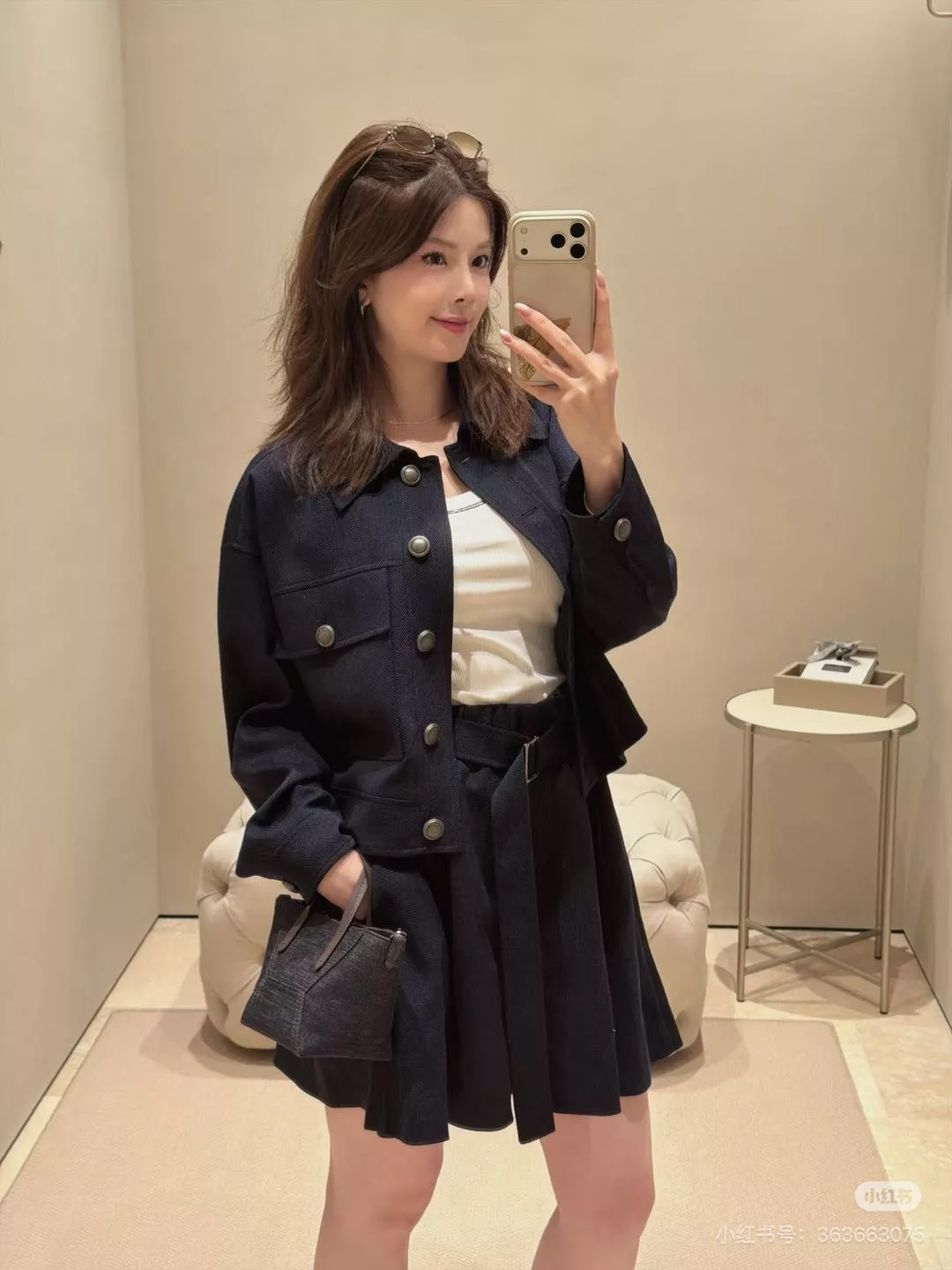 브루넬로쿠치넬리 헤링본 A라인 팬츠 스커트 상세 이미지 21