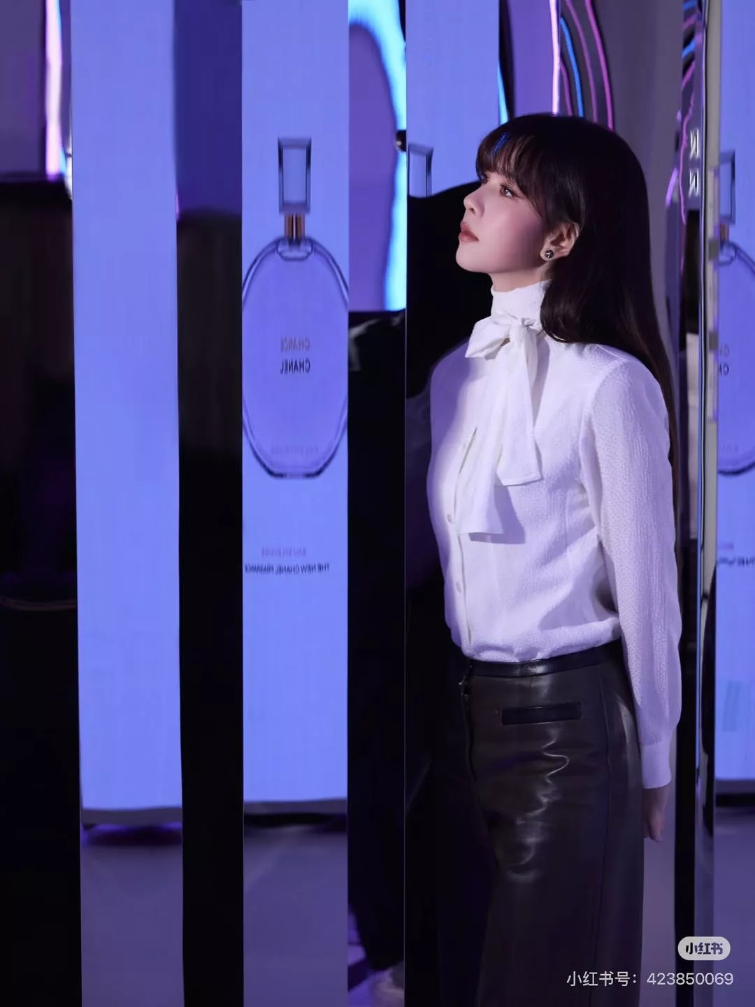 샤넬 마슈시대 자카드 실크 리본 블라우스 상세 이미지 26