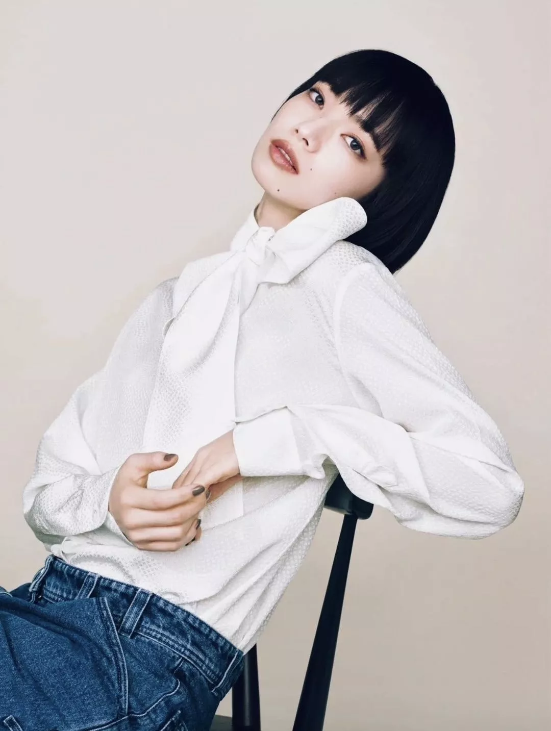 샤넬 마슈시대 자카드 실크 리본 블라우스 상세 이미지 24