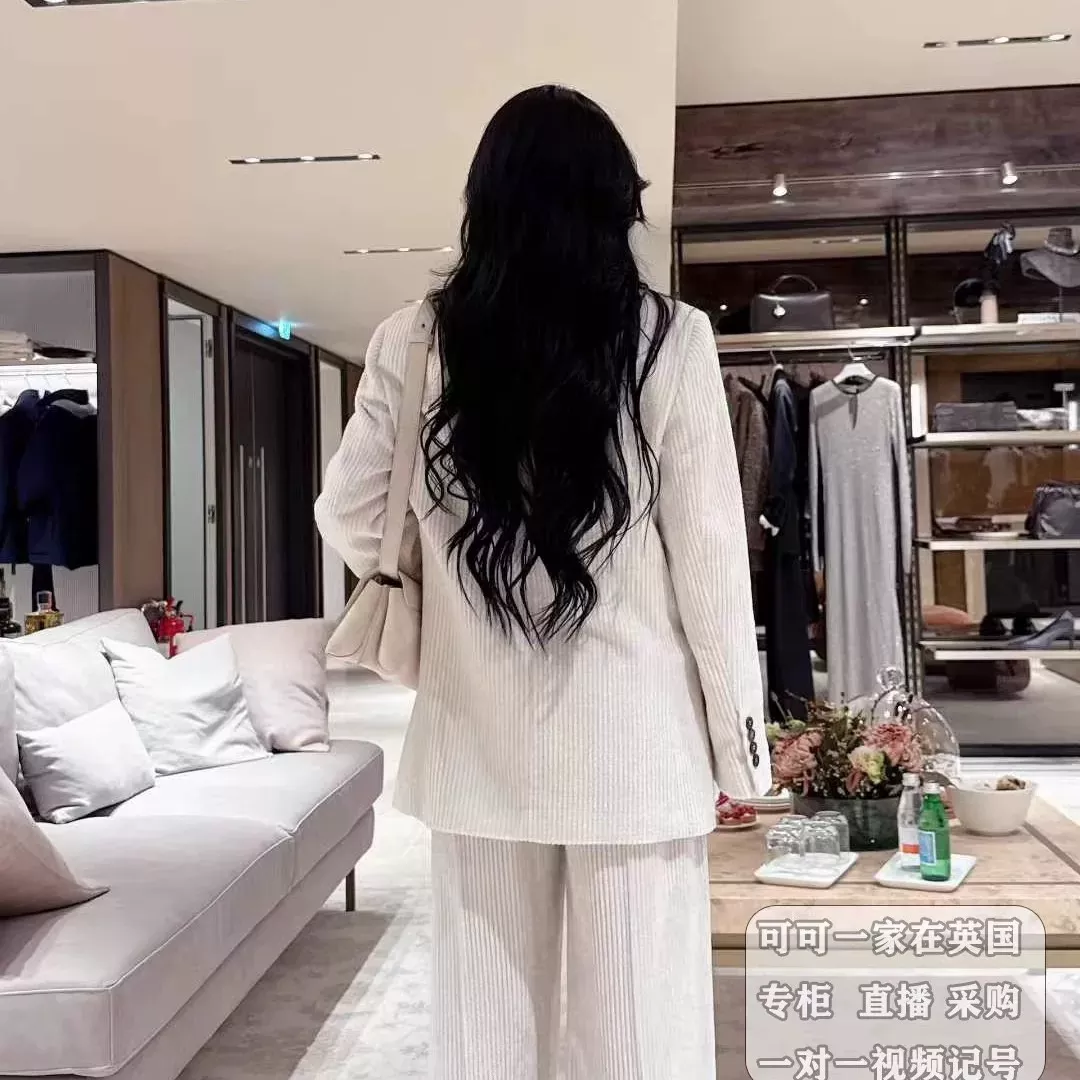 브루넬로쿠치넬리 코듀로이 싱글브레스티드 H라인 정장 재킷 상세 이미지 19
