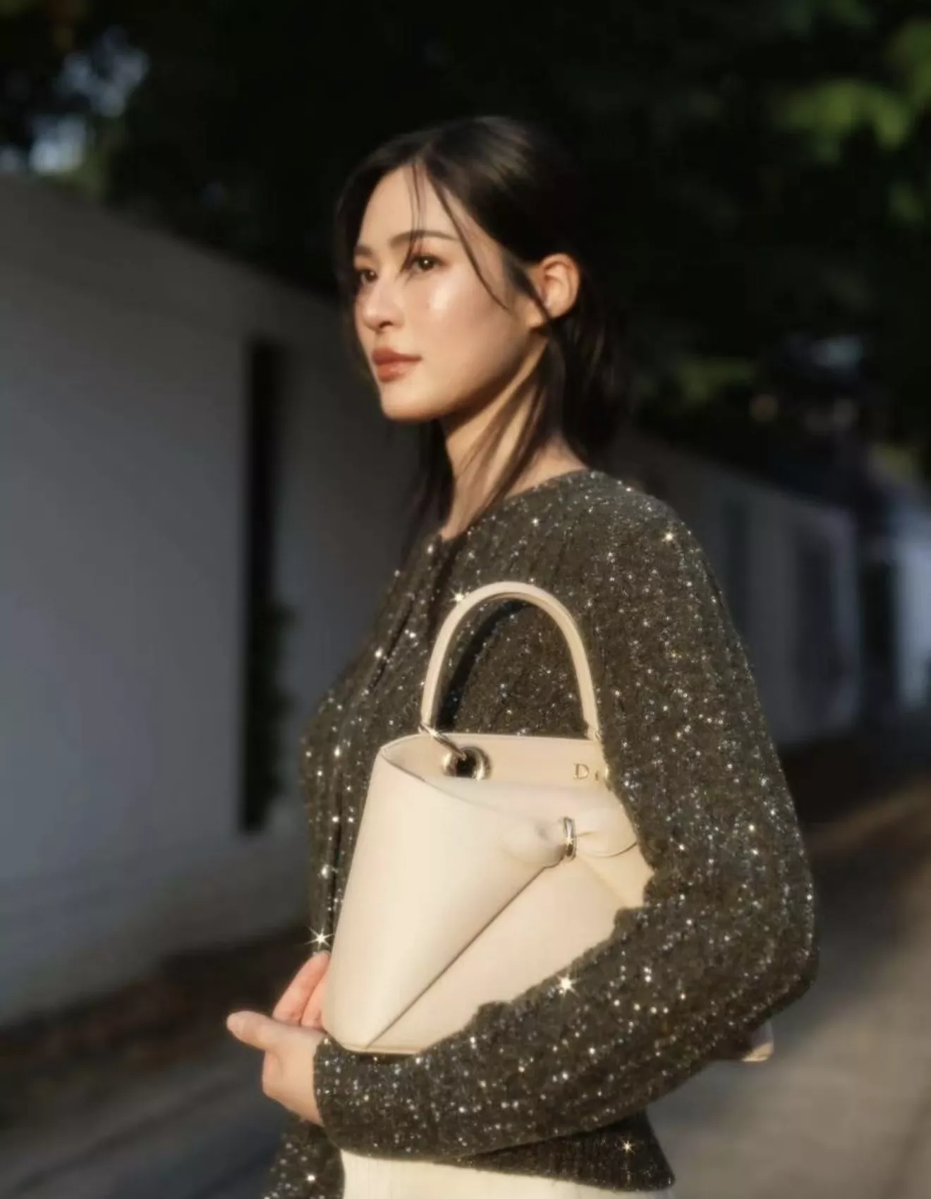 디올 미스디 울 혼방 스팽글 긴소매 가디건 상세 이미지 19