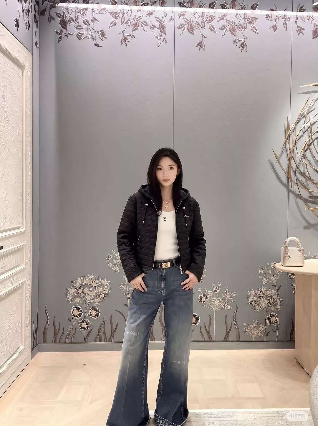 디올 다이아 퀼팅 후드 패딩 재킷 상세 이미지 18