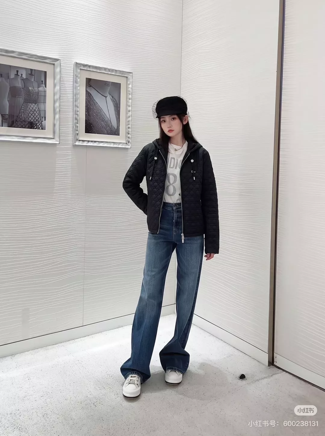 디올 다이아 퀼팅 후드 패딩 재킷 상세 이미지 14