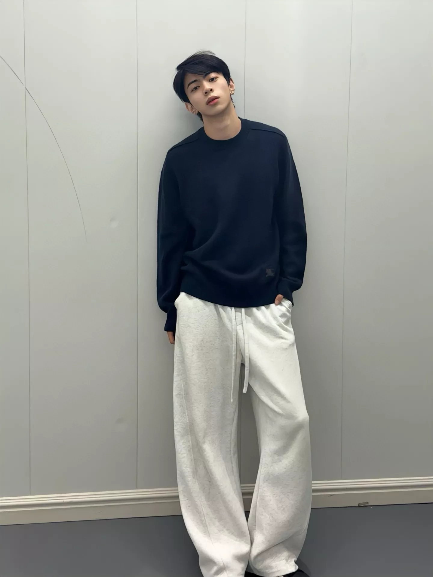 버버리 전마 기사 자카드 로고 라운드넥 긴소매 니트 상세 이미지 18