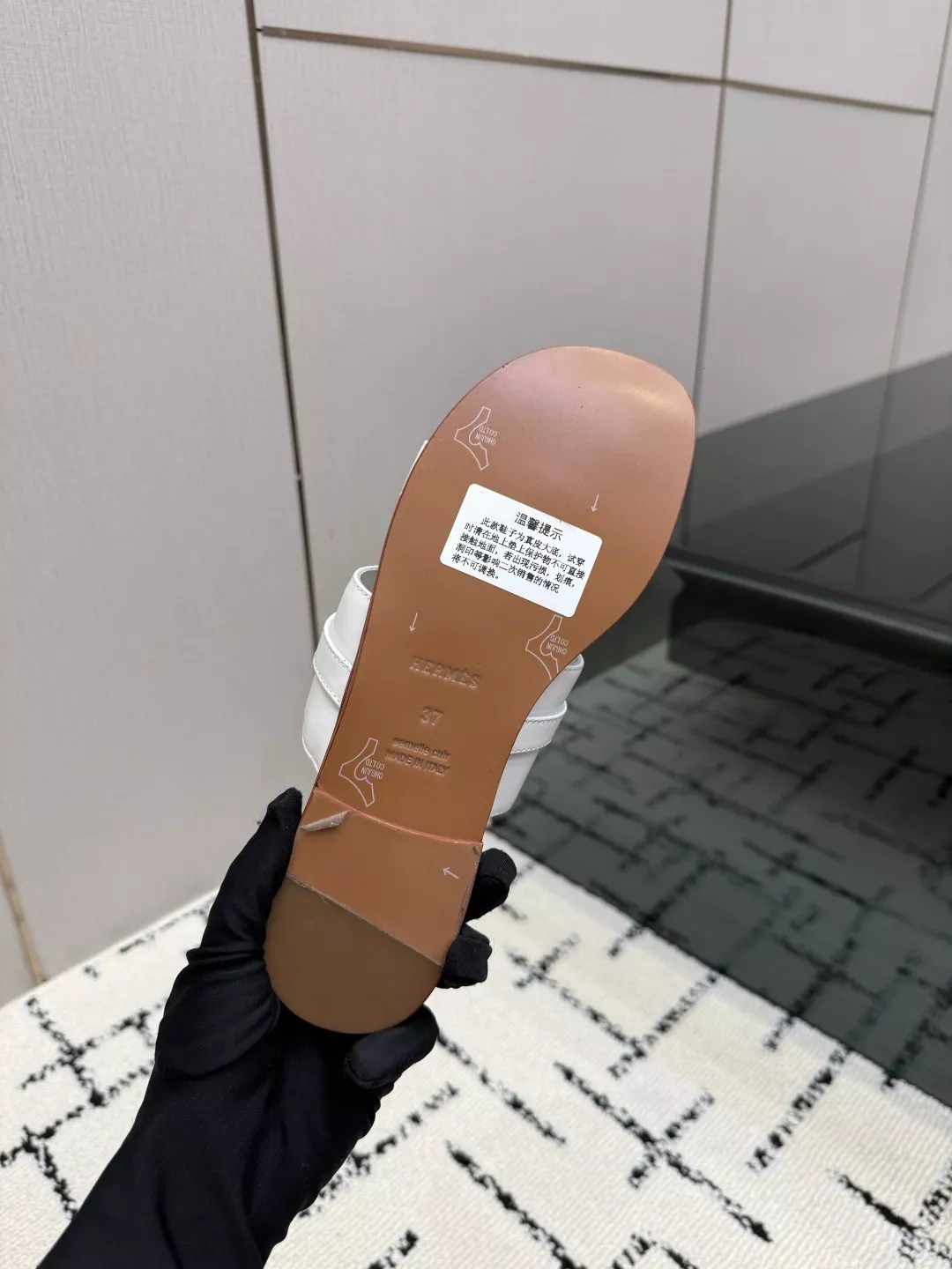 에르메스 켈리 버클 포인티드 토 슬리퍼 상세 이미지 9