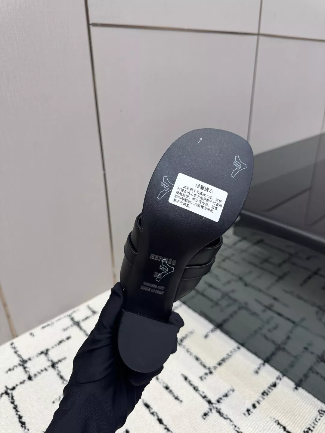 에르메스 켈리 버클 포인티드 여성 토오픈 뮬 상세 이미지 9