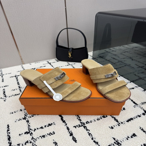 에르메스 켈리 버클 포인티드토 가죽 토오픈 뮬