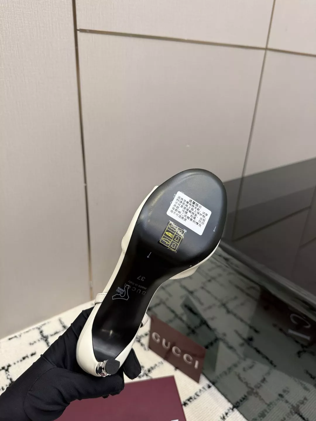 구찌 뱀부 힐 홀스빗 레더 샌들 상세 이미지 9
