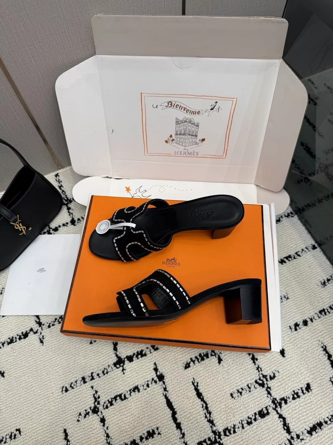 에르메스 켈리 버클 포인티드 패턴 슬리퍼 상세 이미지 5