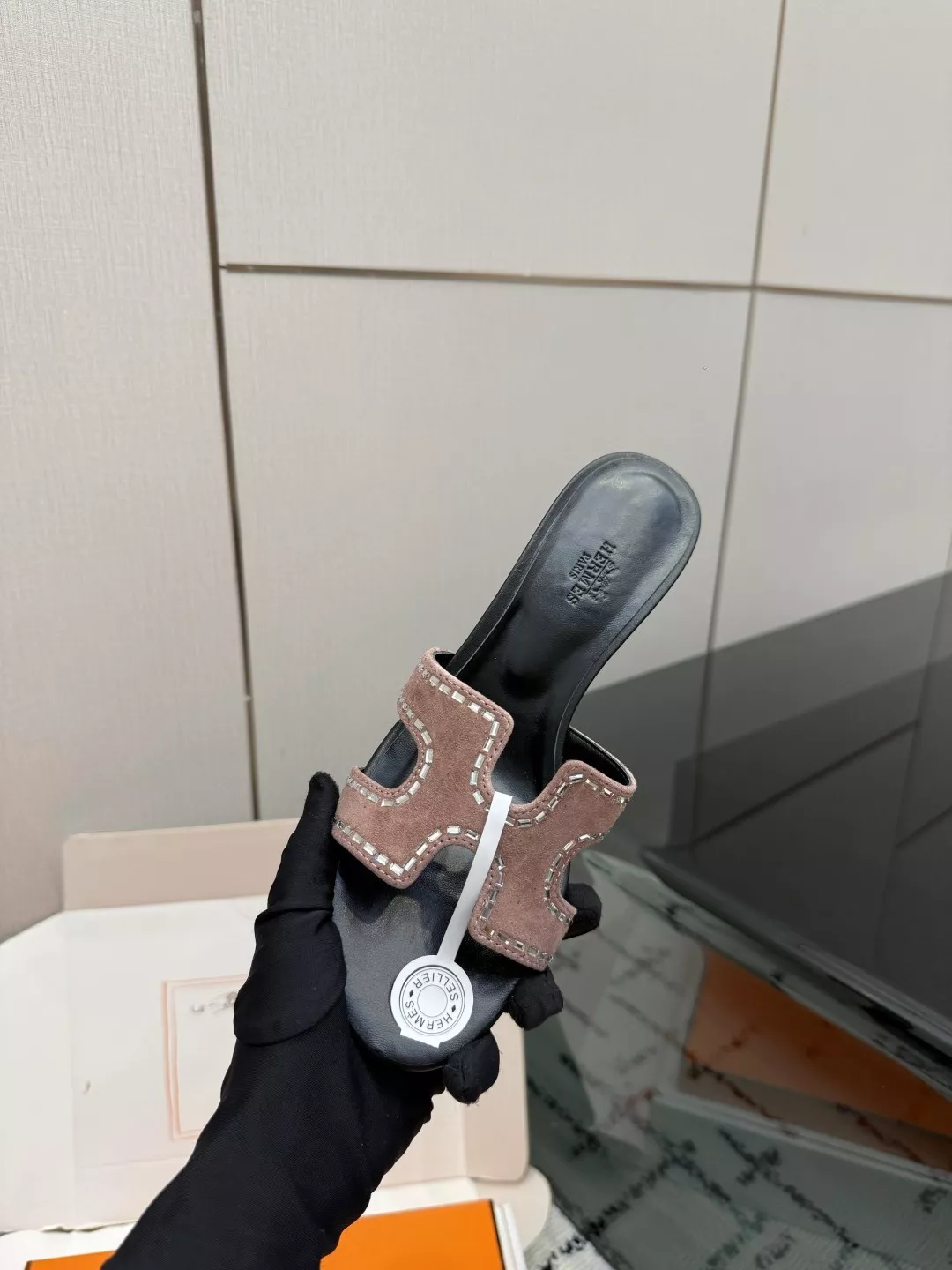 에르메스 켈리 버클 포인티드 패턴 슬리퍼 상세 이미지 8