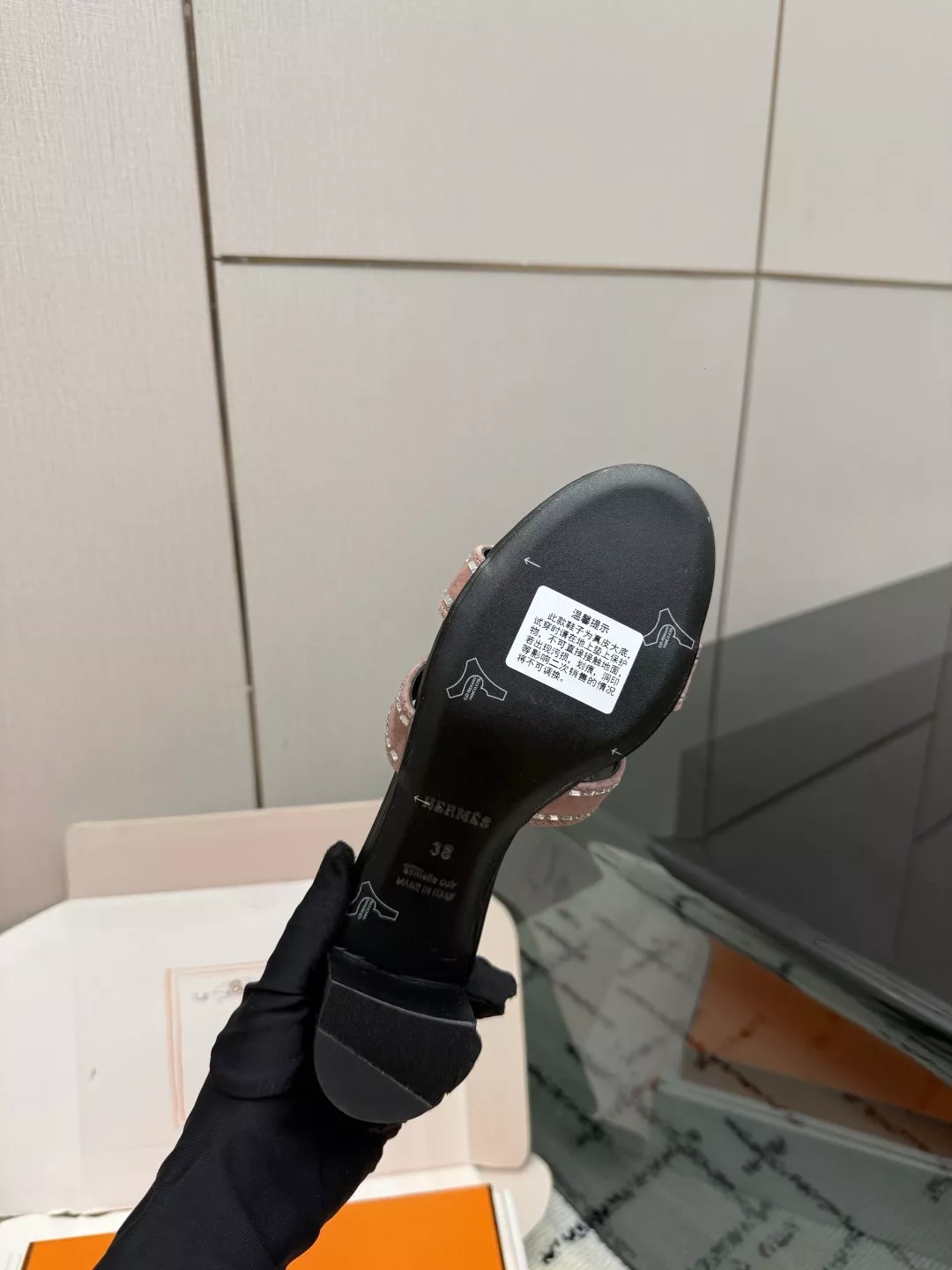 에르메스 켈리 버클 포인티드 패턴 슬리퍼 상세 이미지 9