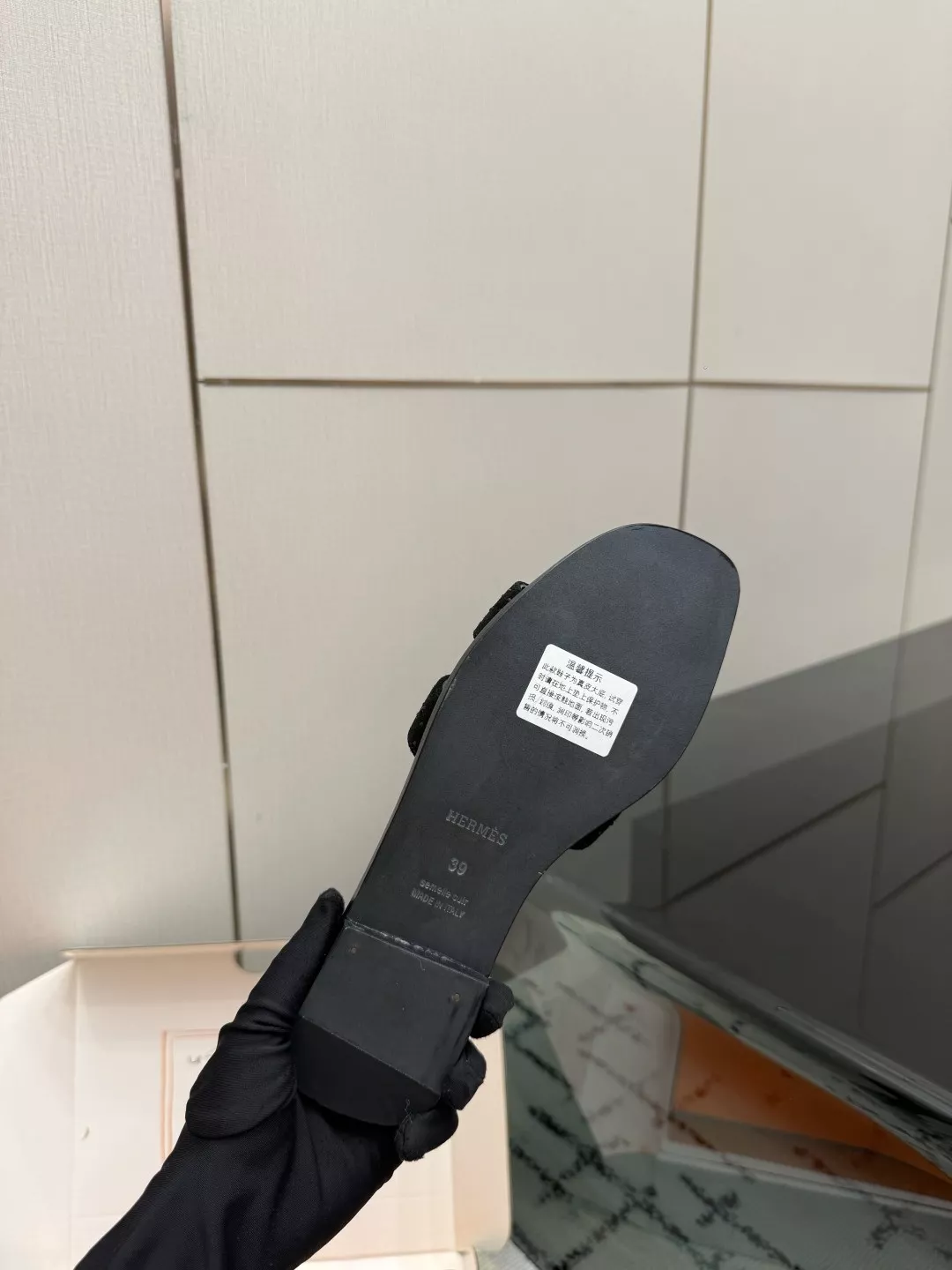 에르메스 켈리 버클 포인티드 패턴 슬리퍼 상세 이미지 9