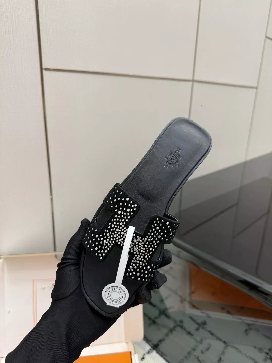에르메스 켈리 버클 포인티드 패턴 슬리퍼 상세 이미지 8