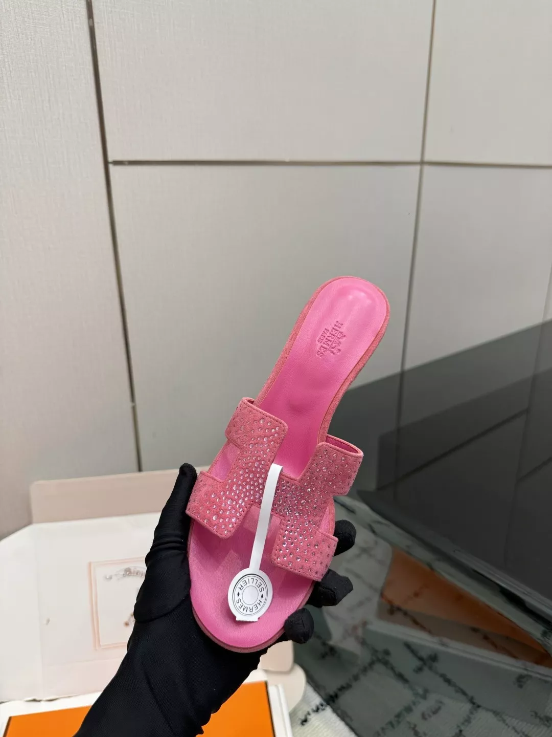 에르메스 켈리 버클 포인티드 패턴 슬리퍼 상세 이미지 8