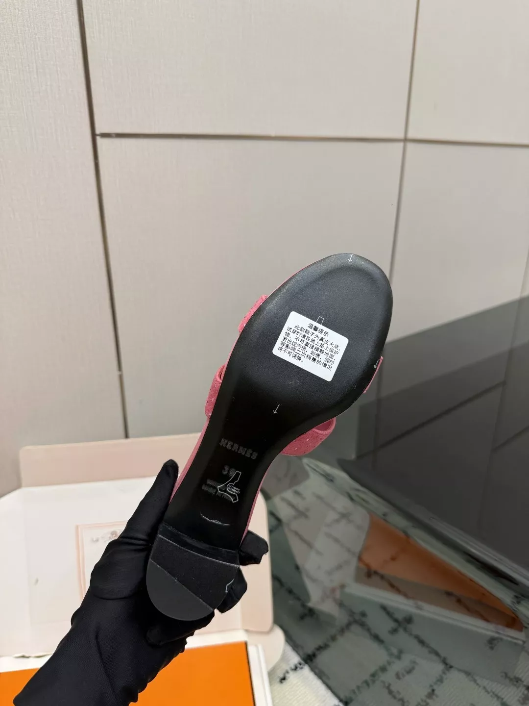에르메스 켈리 버클 포인티드 패턴 슬리퍼 상세 이미지 9