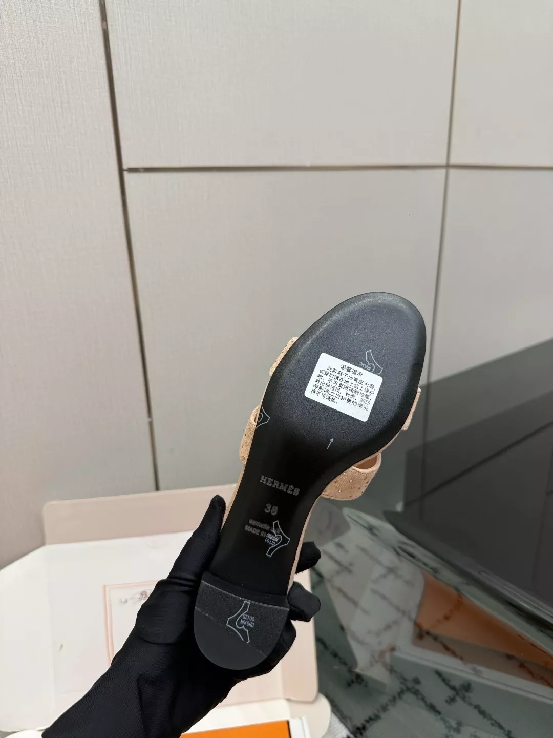 에르메스 켈리 버클 포인티드 패턴 슬리퍼 상세 이미지 9
