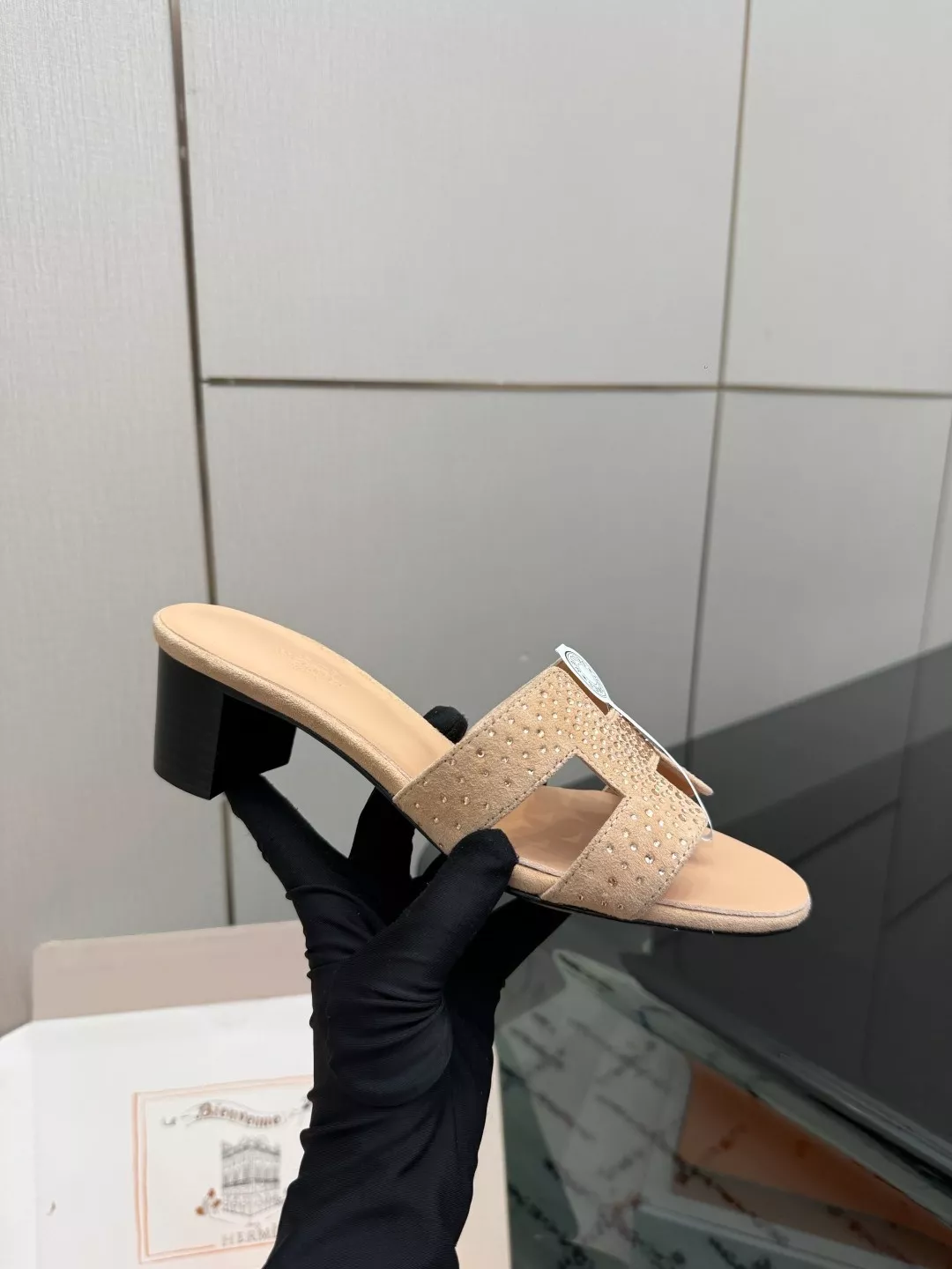 에르메스 켈리 버클 포인티드 패턴 슬리퍼 상세 이미지 7