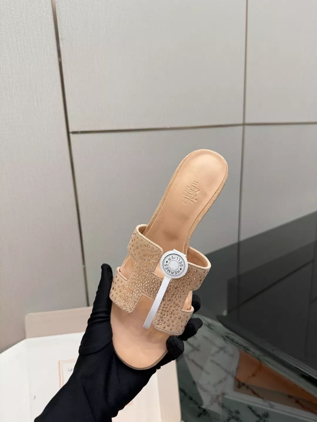 에르메스 켈리 버클 포인티드 패턴 슬리퍼 상세 이미지 8