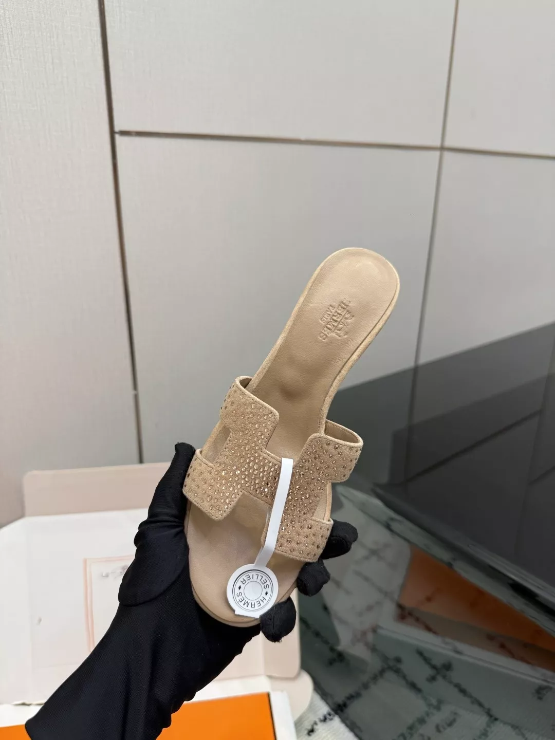 에르메스 켈리 버클 포인티드 패턴 슬리퍼 상세 이미지 8