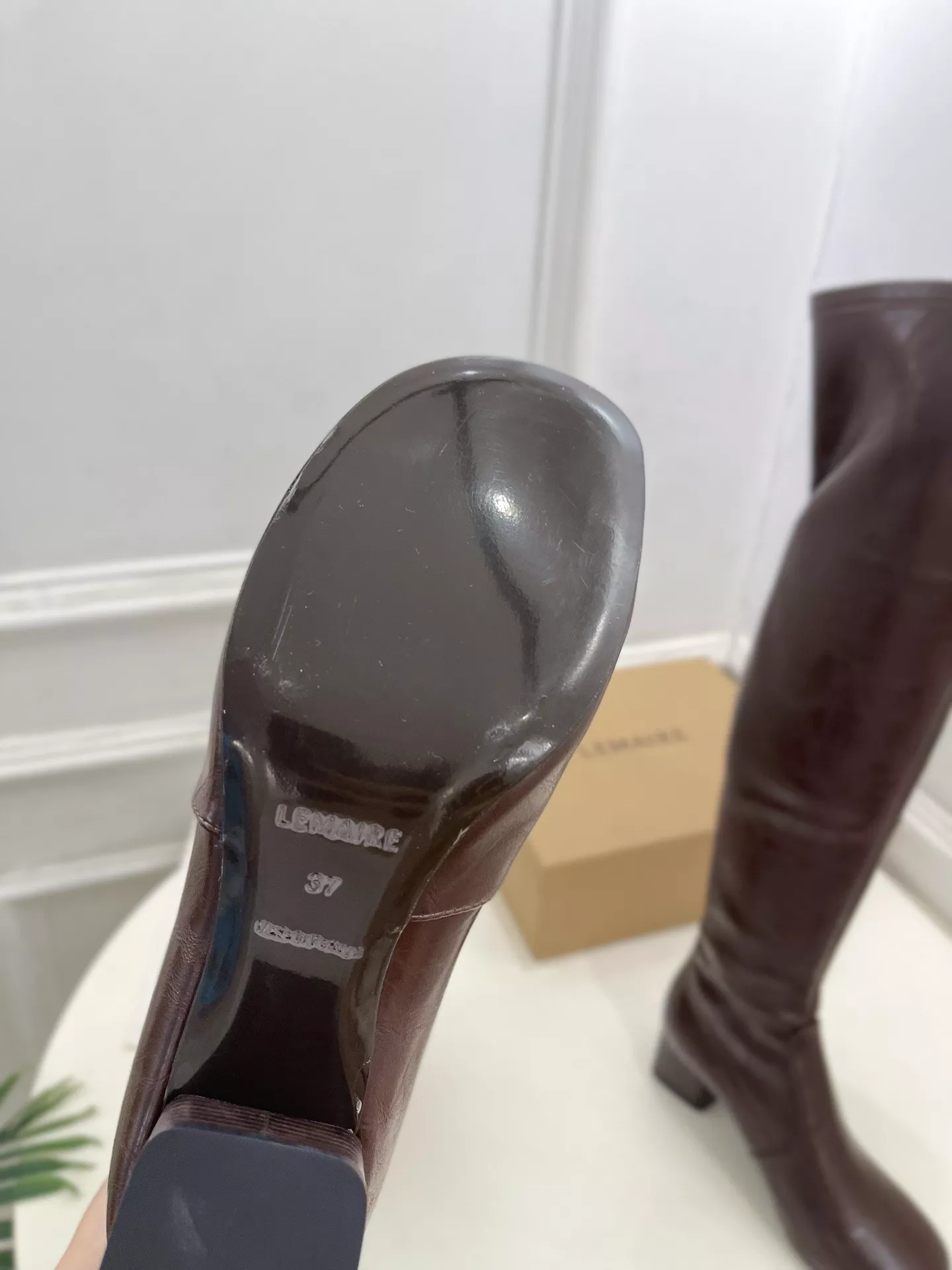 르메르 클래식 빈티지 스퀘어토 탄력 롱 부츠 상세 이미지 9