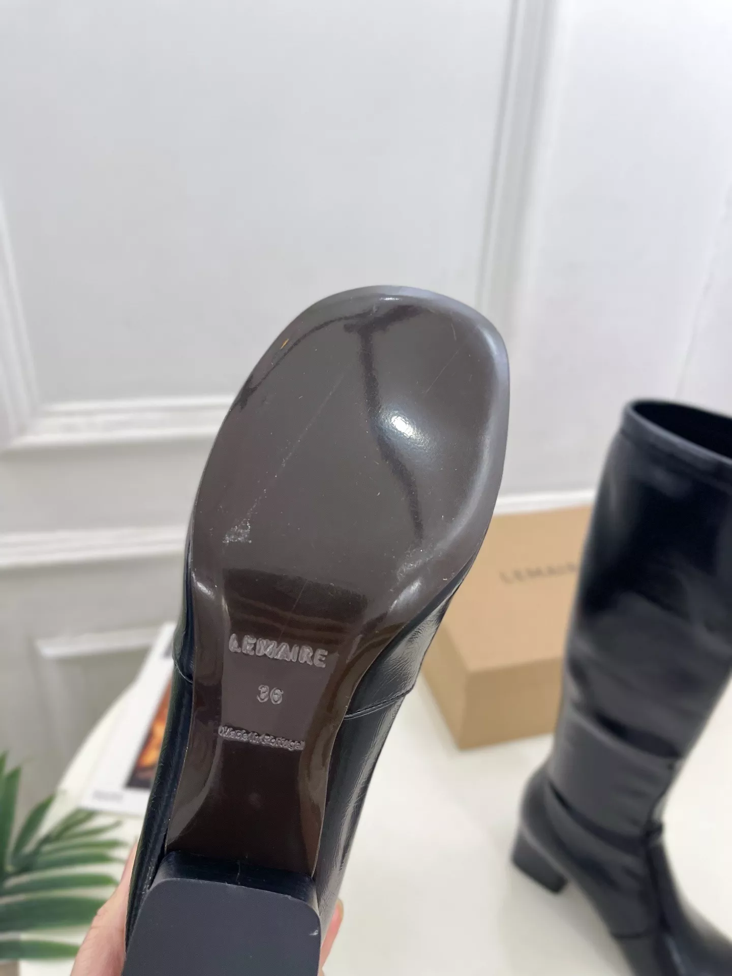 르메르 클래식 레트로 청키힐 스트레치 미들 부츠 상세 이미지 9