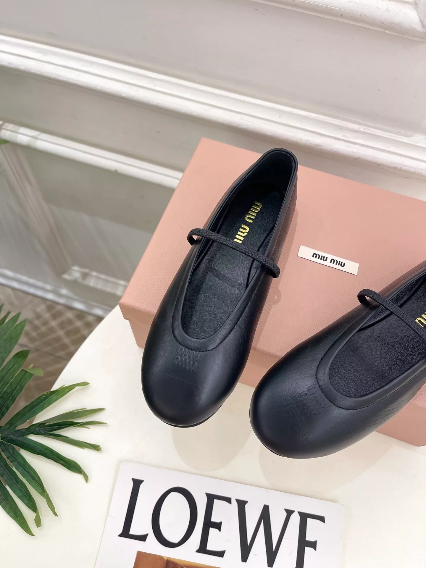 미우미우 탄력 밴드 메리제인 발레리나 플랫슈즈 상세 이미지 6