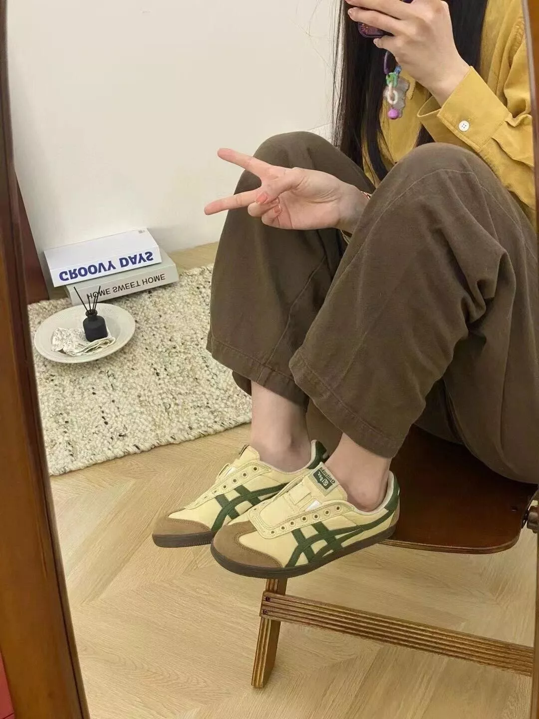 오니츠카타이거 멕시코 66 캔버스 레이스 로우탑 스니커즈 상세 이미지 129