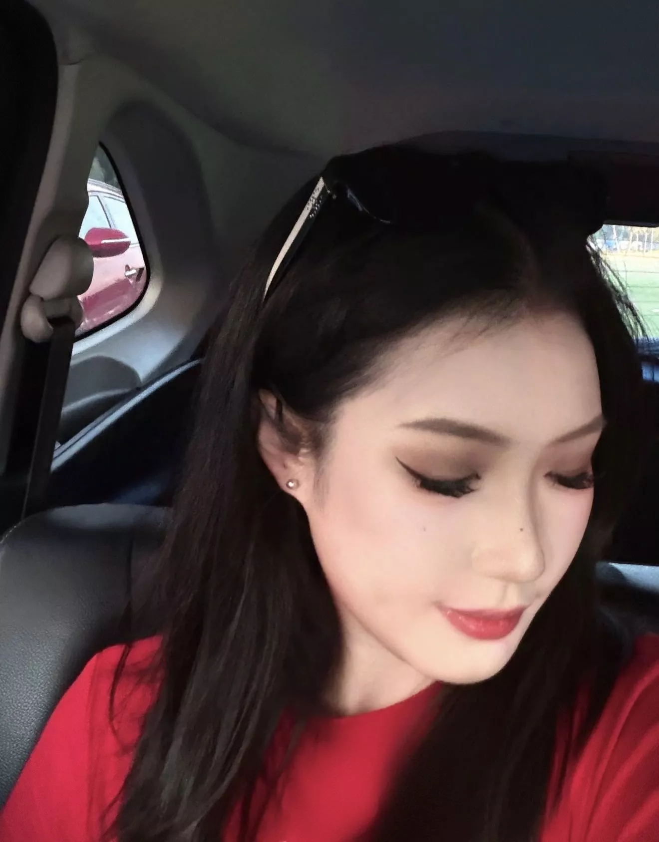 샤넬 블랙 화이트 투톤 편광 캣아이 선글라스 상세 이미지 87