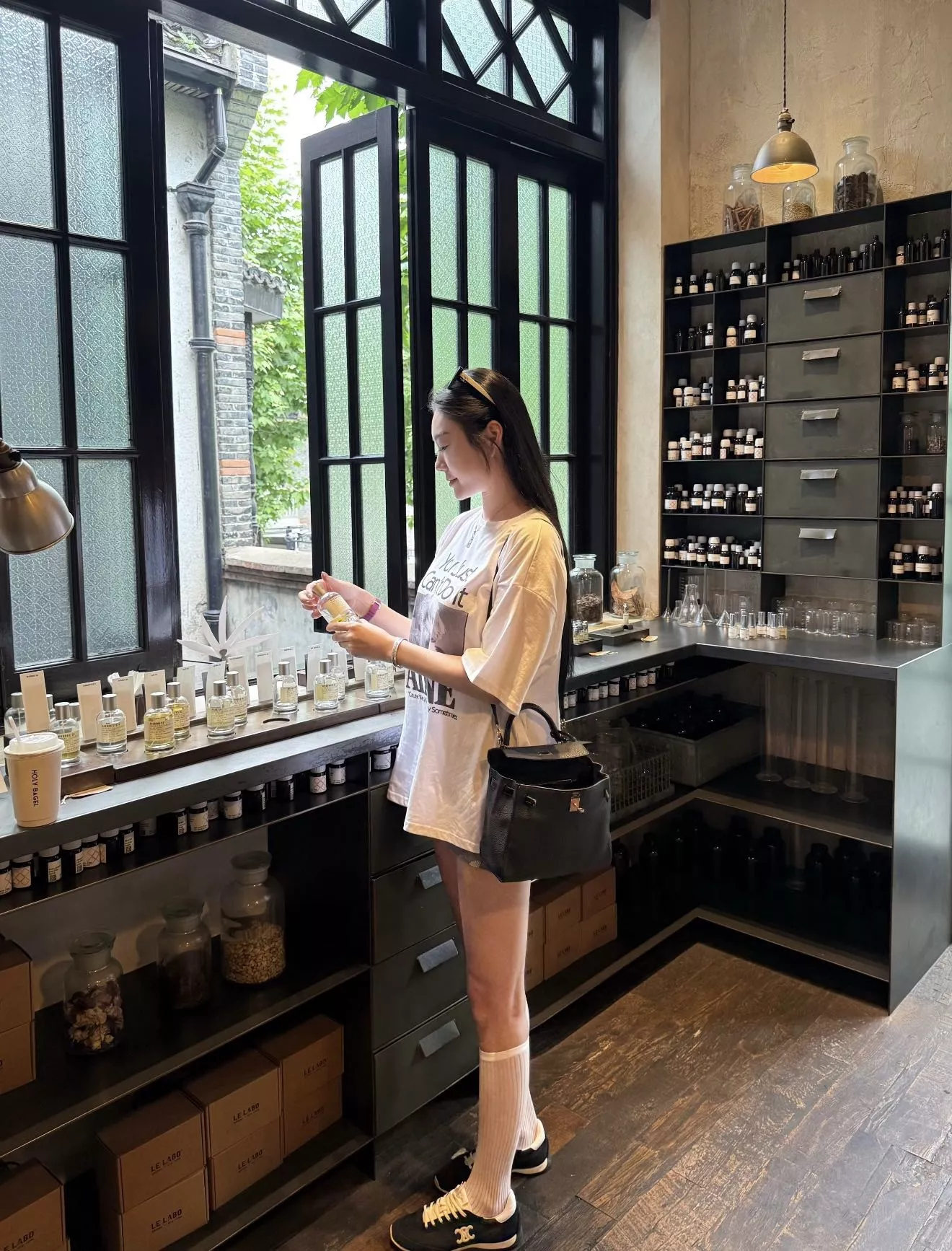 샤넬 블랙 화이트 투톤 편광 캣아이 선글라스 상세 이미지 88