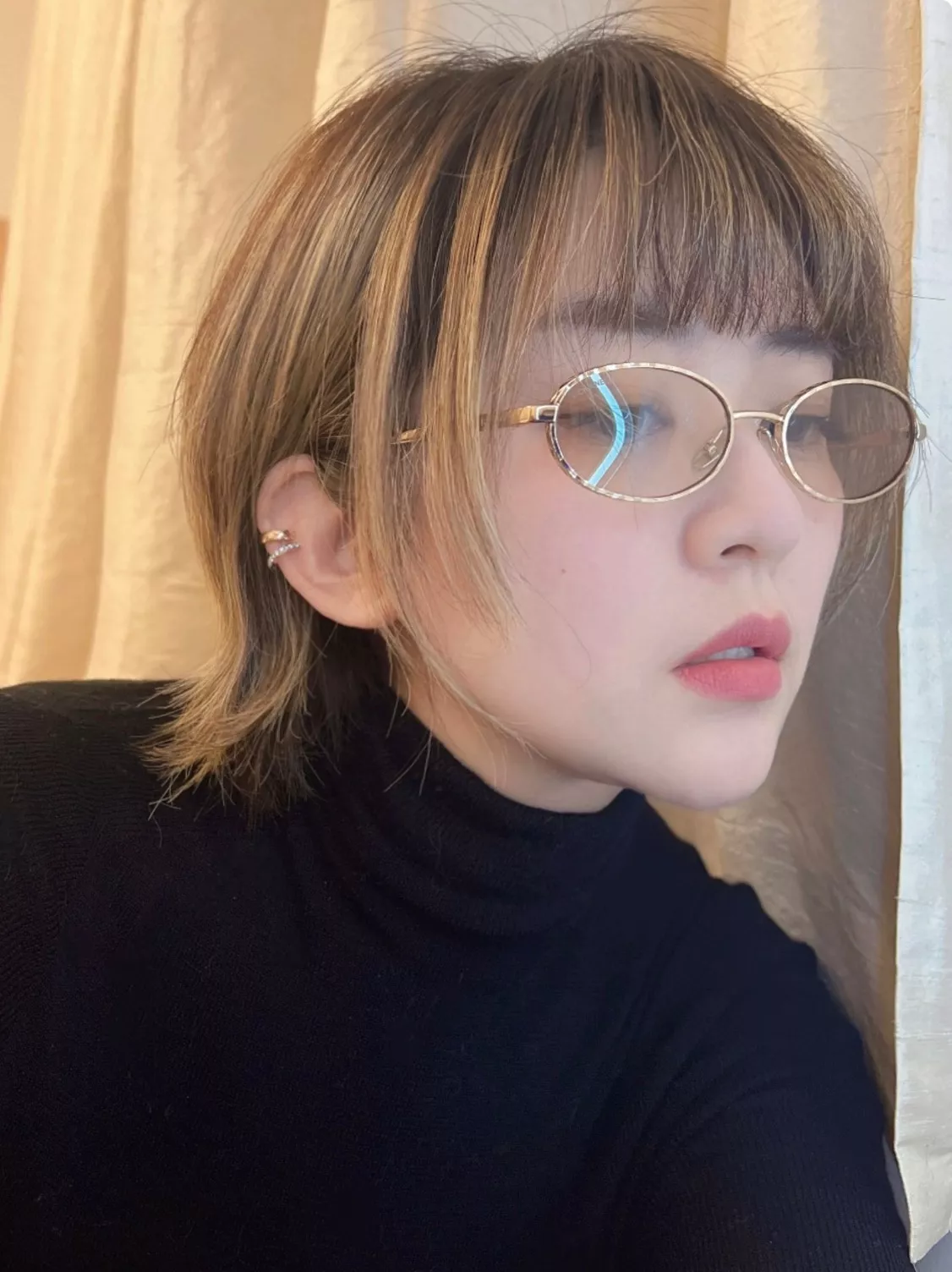 샤넬 빈티지 퀼팅 메탈 오벌 프레임 안경 상세 이미지 16