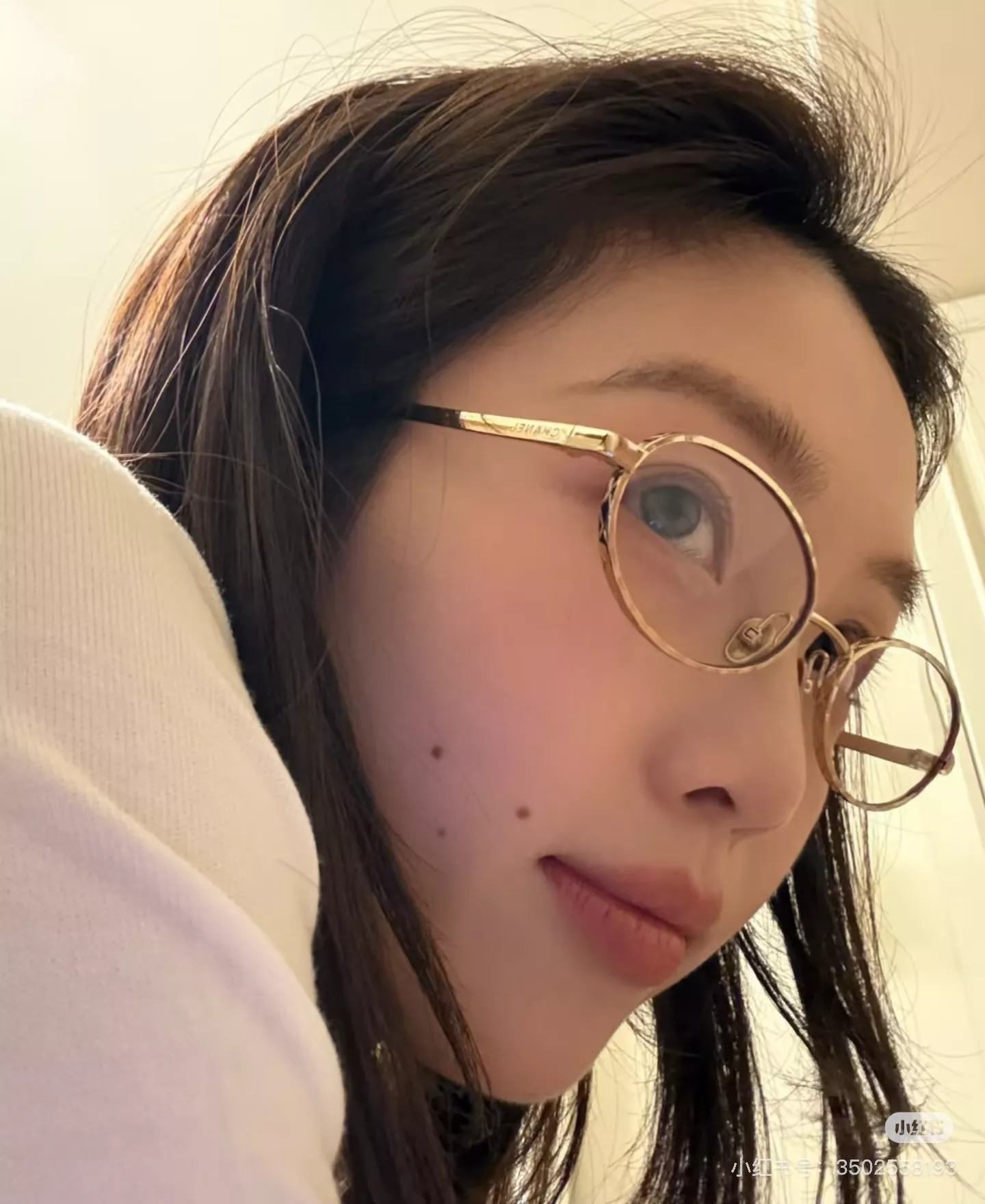샤넬 빈티지 퀼팅 메탈 오벌 프레임 안경 상세 이미지 96