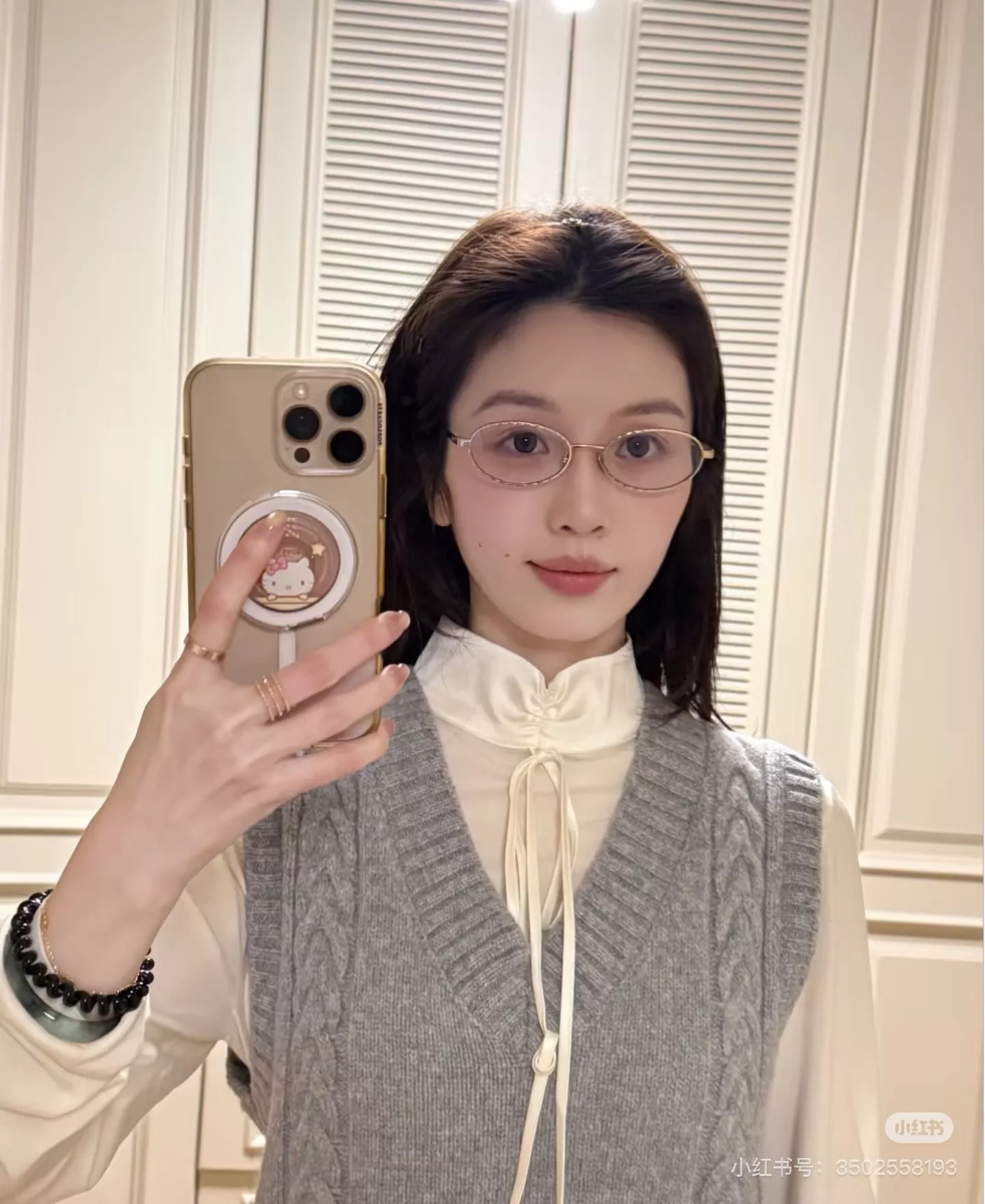 샤넬 빈티지 퀼팅 메탈 오벌 프레임 안경 상세 이미지 92